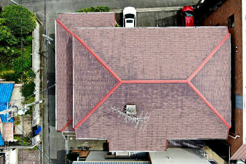 屋根の空撮調査